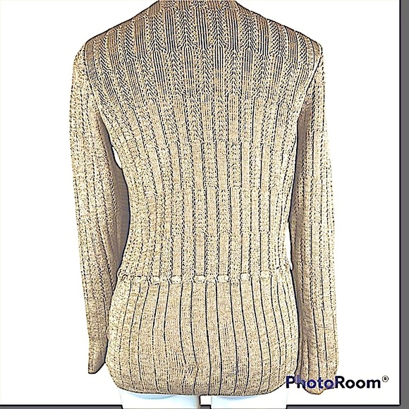 Peruvian Connection 100% pima cotton pullover sweater in oatmeal Size M - Picture 2 of 6